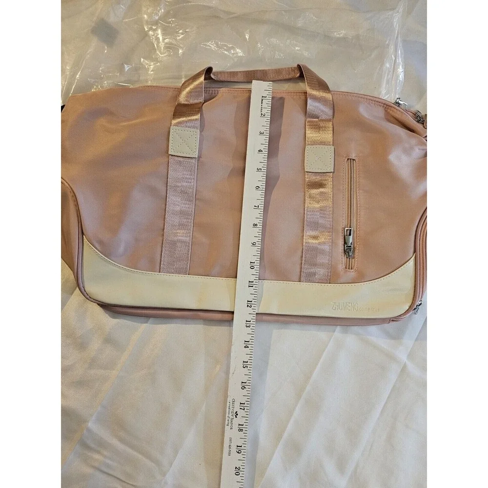 Gym Travel Carry-on Duffel Bag Wet Pocket Shoes Compartment Carry - On Dusty Ros